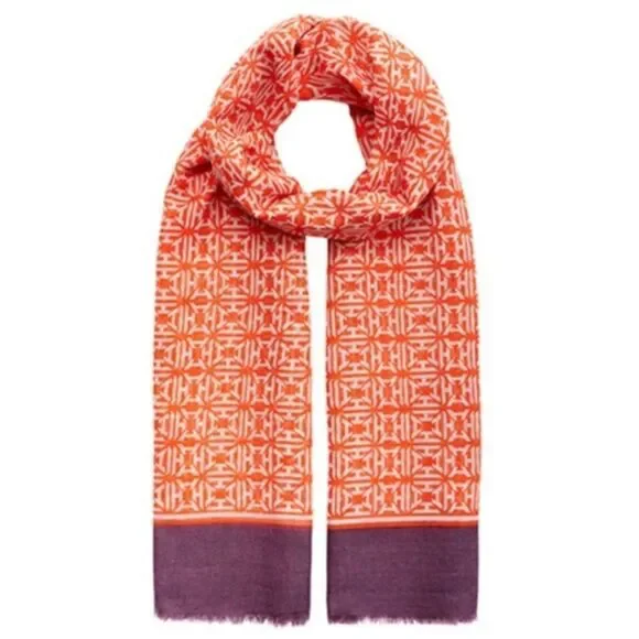 India Hicks Heritage Scarf - Poppy Red