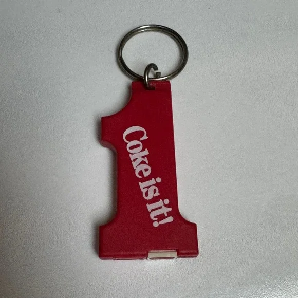Coca Cola Number‎ 1 One Keychain  Hidden Mini Pen Does not Work Key Ring Fob