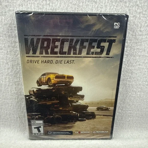 New! Wreckfest Drive Hard Die Last (PC DVD Game) Sealed Computer