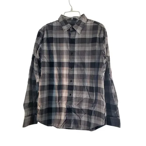 BANANA REPUBLIC Men's Casual Checked Button Down Flannel Shirt / Size: Large