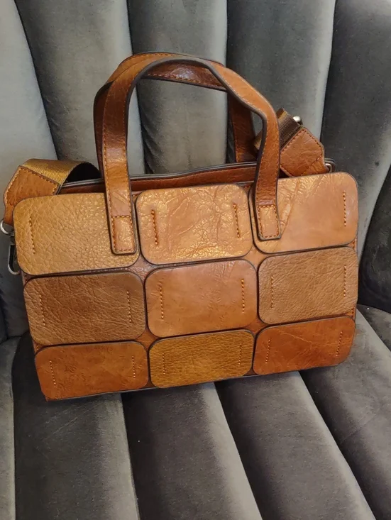 Montana West Patchwork Crossbody Satchel