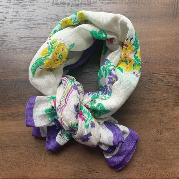 Vintage Floral Botanical Scarf