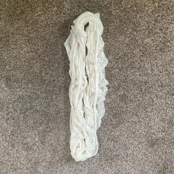 Rue 21 White Endless Scarf - Stylish, Versatile, Cozy