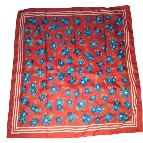 Vintage Sarah Coventry Floral Square Scarf – Made in Italy