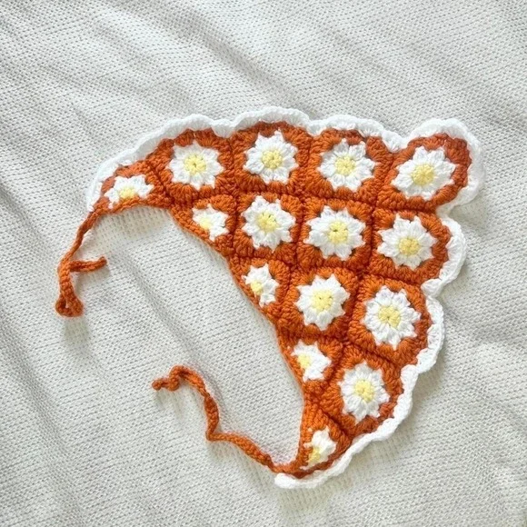 Handmade Crochet Bandana Headscarf‎