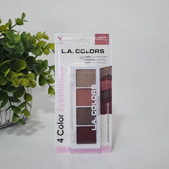 L. A. Colors 4 Color Eyeshadow Fashionista Palette C62128 ~ New Unopened