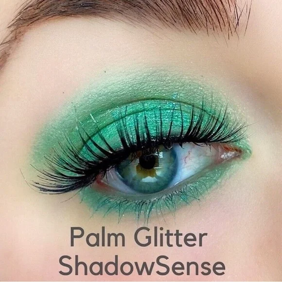 ShadowSense Palm Glitter NEW Emerald Green Silver Long Lasting Cream Eyeshadow