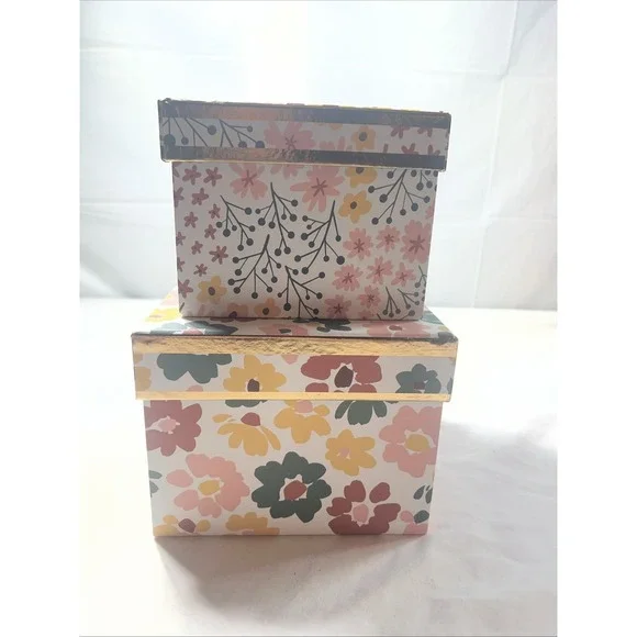 Set Of 2 Decorative Nesting Boxes From Joanne Fabric Fall Collection