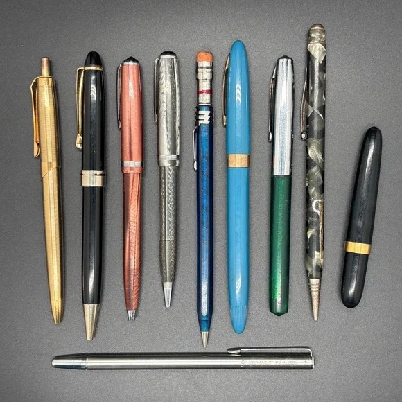 Vintage Pen and Pencil Lot Esterbrook  and Sheaffer's Scripto Fountain Pens