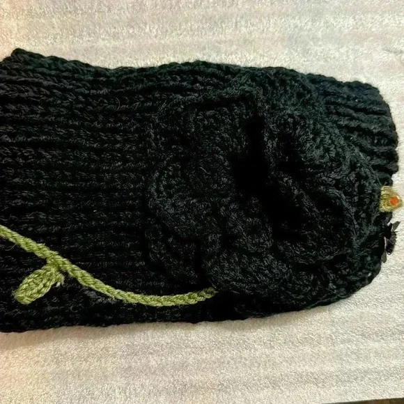 KNITTED HEAD BAND & NECK WARMER -HAND MADE ADJUSTABLE SIZE