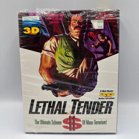 Lethal Tender 3D PC Game MS-DOS 1993 Froggman Software Big Box New Sealed