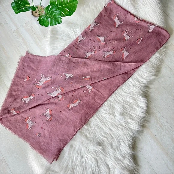 Oversized Dusty Rose Pale Unicorn Scarf Coverup