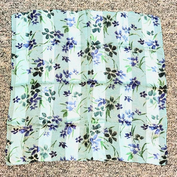 Bloomingdale's Floral Silk Neck Scarf