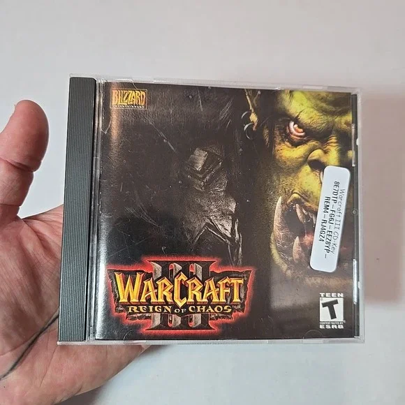 VTG Blizzard Warcraft III Reign Of Chaos PC Mac Game CD‎ Key Version 1.00 2002