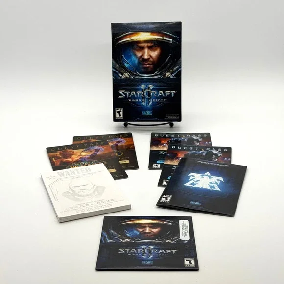 StarCraft II Wings of Liberty PC Mac DVD-ROM Blizzard Game Box Manual