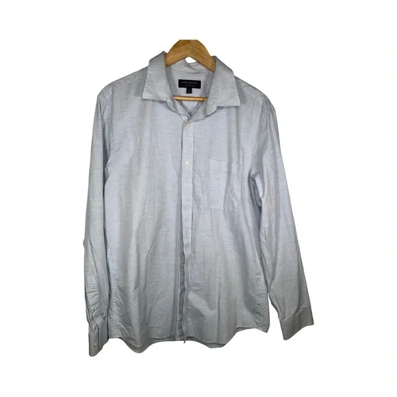 Banana republic slim fit button down Men's Light blue Dress Shirt 088