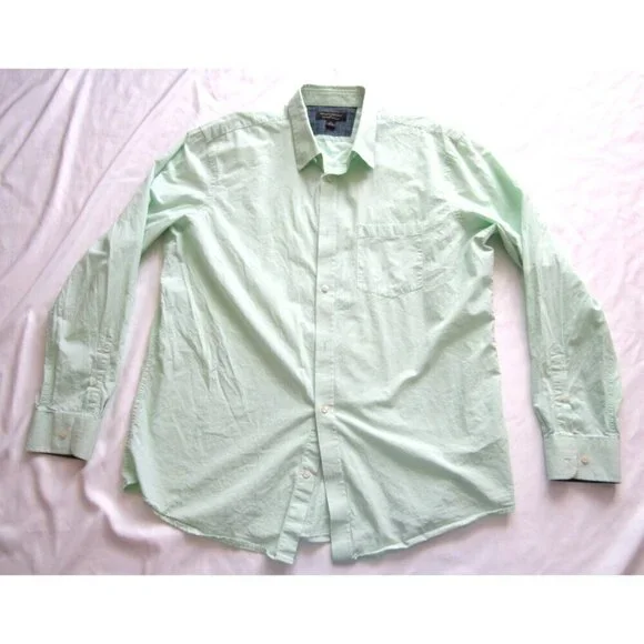 Men Banana Republic Soft Wash Standard Fit Button Long Sleeve Shirt Sz XL(MT497)