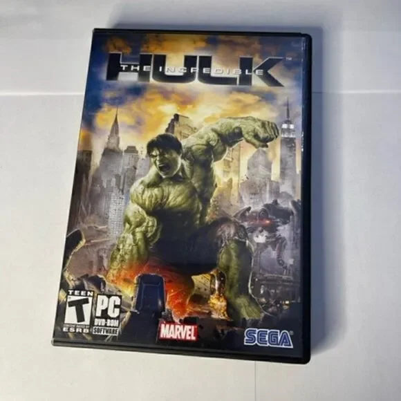 The Incredible Hulk-PC DVD-ROM-Marvel Sega-Rated T Very good condition - Cover,