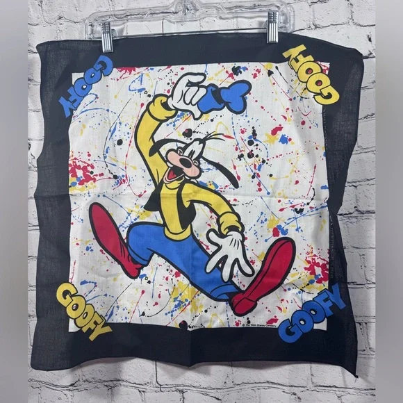 Vintage Goofy Paint Splatter J.A Woronowicz Bandana