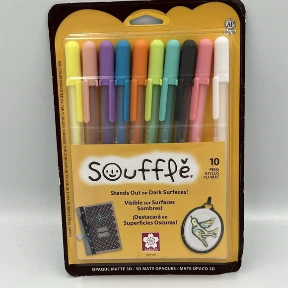 Sakura Souffle Gel Pens Writes On Dark Surfaces Made In Japan New