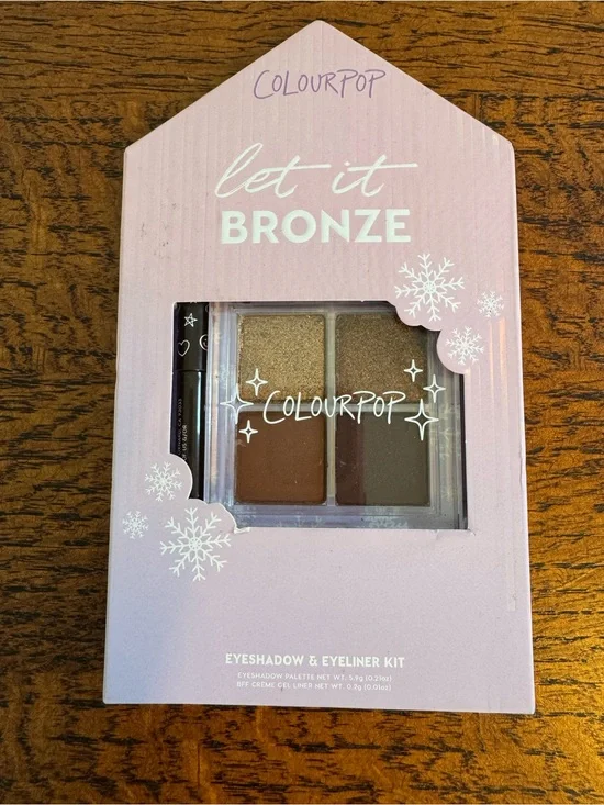 ColourPop Let It Bronze Eyeshadow & Eyeliner Kit - NIB