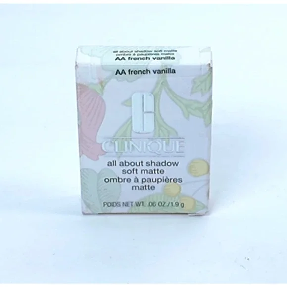 Clinique AA FRENCH VANILLA All About Shadow Soft Matte 0.06 OZ New, Sealed Box