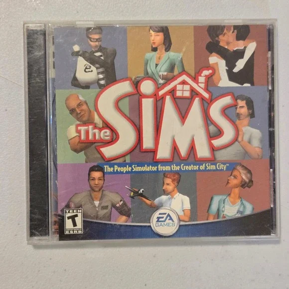 VTG The Sims Life Simulator 2000 PC Game Jewel Case Manual USA Electronic Arts