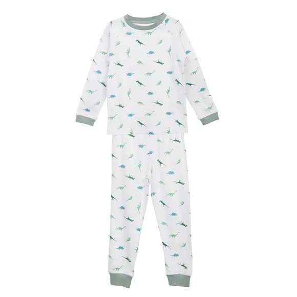 New Dinosaur Organic Cotton Long Sleeve PJ set‎ Sz 4-5 yrs 🦕