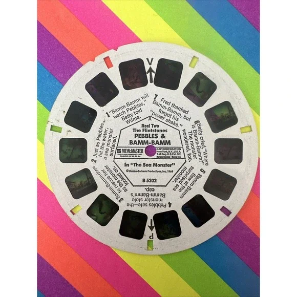Vintage View Master Pebbles and‎ Bamm-Bamm The Sea Monster