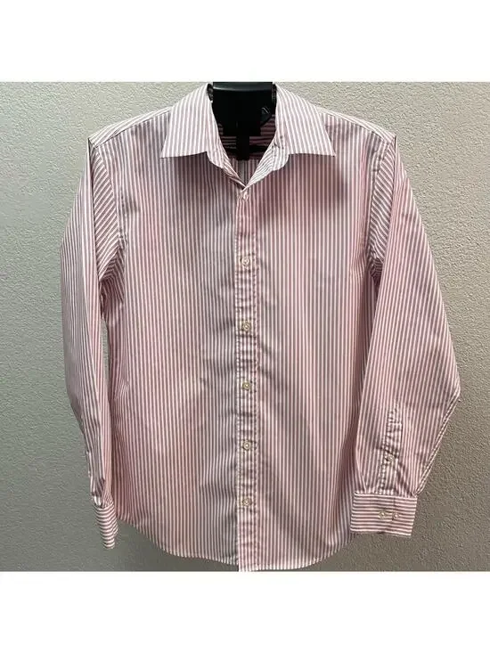 Banana Republic Vertical Striped Long Sleeve Button Down Shirt Size Large