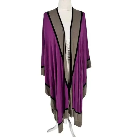 LouLou de la Falaise Missy Wrap Purple Rayon Cotton Long