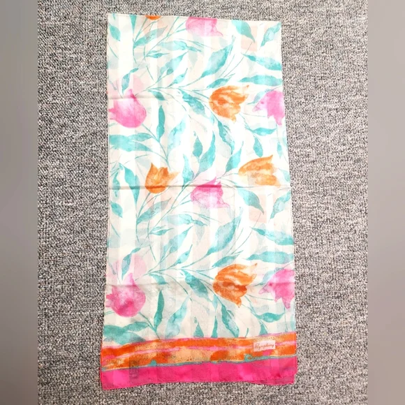 Symphony Scarfs Polyester Tulip Pattern Scarf