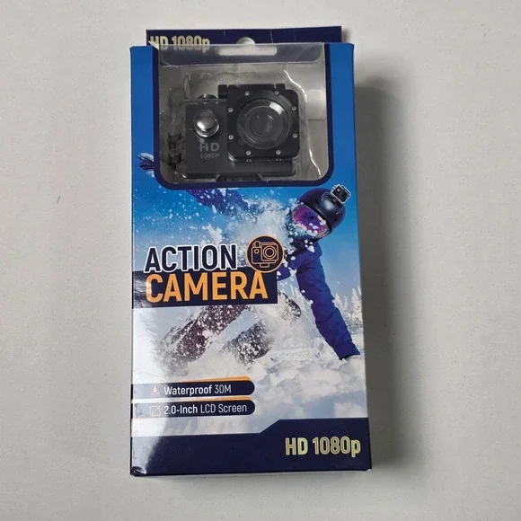 Action Camera HD 1080p Waterproof 30M 2.0 Inch LCD Screen New Sealed