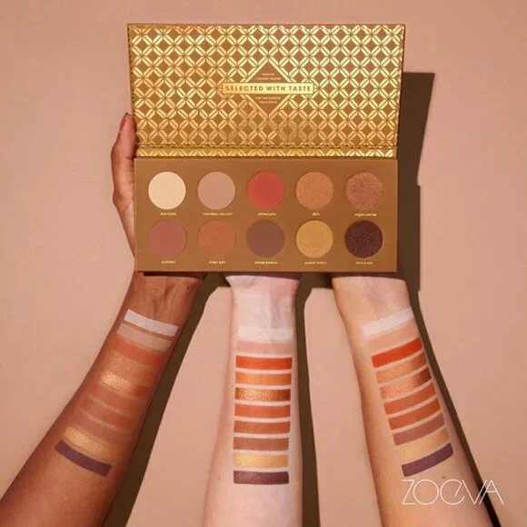 ZOEVA Caramel Melange Eyeshadow Palette with 10‎ Rich Shades New