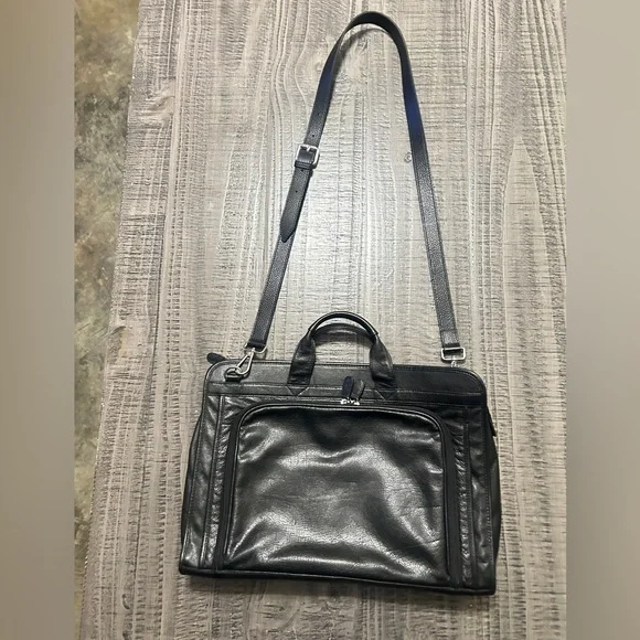 Wilson's Leather Pelle Studio Black Leather Men's Bag