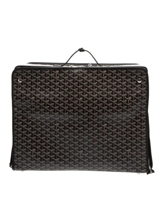 Goyard Brown & Black Caravelle 50 suitcase