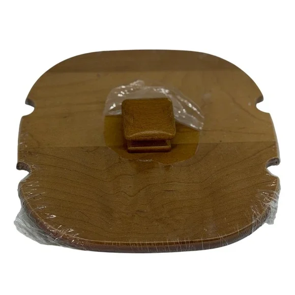 Longaberger Basket Replacement Lid Brown Woodcrafts Tinsel Hardwood Maple 50324