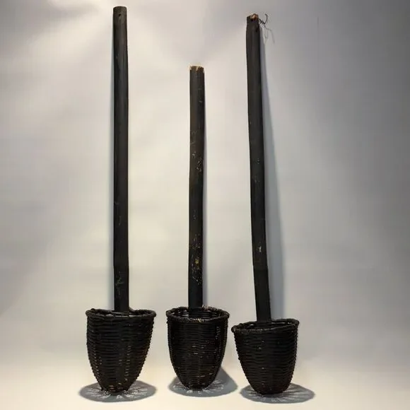 Elegant Black Wicker small baskets