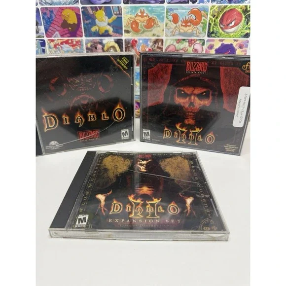 Diablo PC Game Lot Diablo I Diablo II Lord of Destruction Expansion