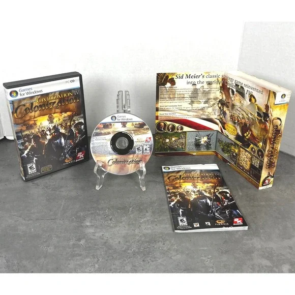 Sid Meiers Civilization IV Colonization PC Windows Game CIB with Slipcover 2008‎