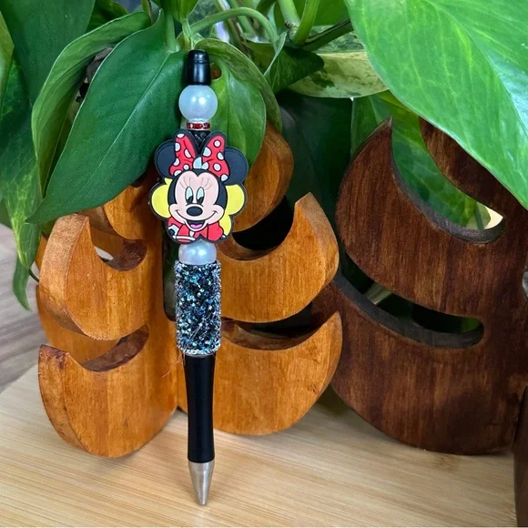 ✨ Disney-Inspired Beaded Pen ✨ Handmade Silicone Pen | + Refill‎