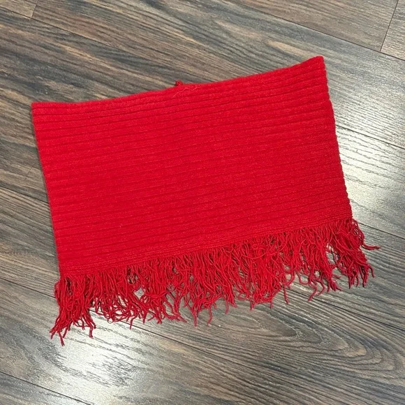 Red Fringe Infinity Scarf by Charter Club (petite/xl)
