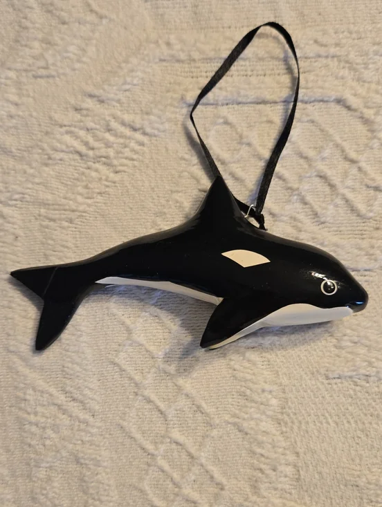 Black and White Orca Hanging Ornament - Pets Fish Decor