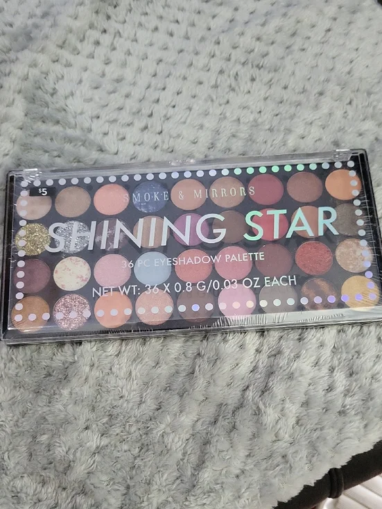 Shining Star 36-Color Eyeshadow Palette — Pink, Brown & Gold Shades