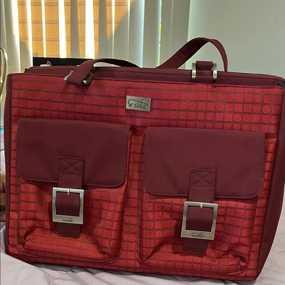 Elegant Red Briefcase for Men