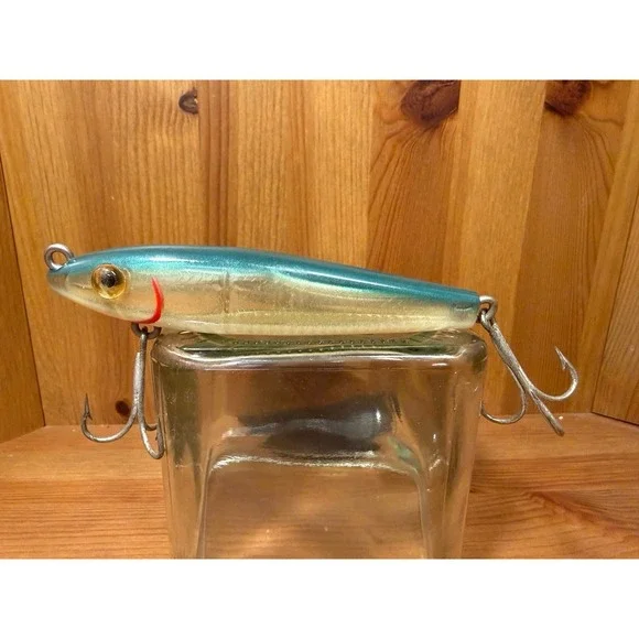 Super Strike Little Neck Popper 80M24 Floater Blue White Fishing Lure 5