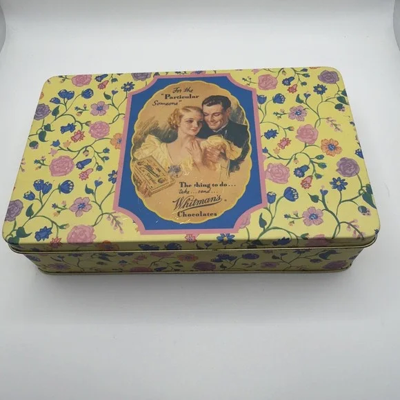 Whitman Sampler hinged top metal‎ advertising Tin