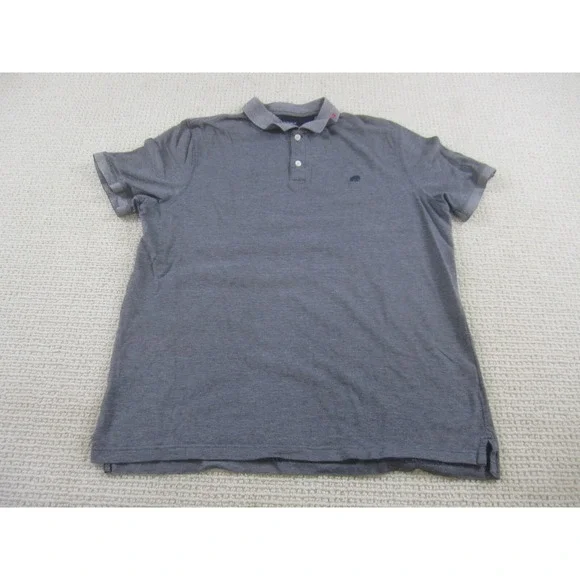 Banana Republic Shirt Mens XL Gray‎ Blue Short Sleeve Casual Collared Cotton