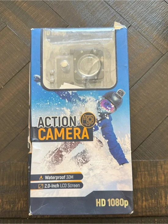 Action Camera HD 1080p Waterproof (Black)