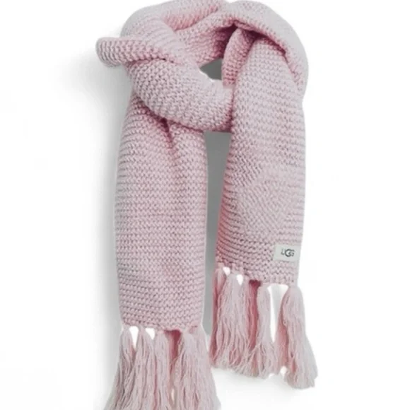NEW UGG Women's Chunky Knit Scarf with Fringe